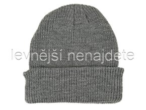 Čepice zimní pletená šedý melír