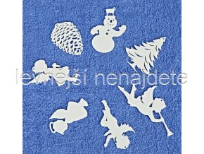 plastové vánoční ozdoby 7 ks