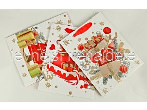Vánoční papírová taška vzor tbl2 23 x 18 cm