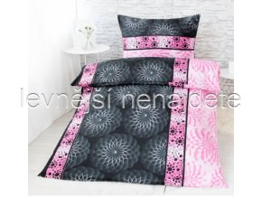 Bavlněné povlečení 2 kusy- ADINA růžová 2 x 140 x 200 2x 70 x 90