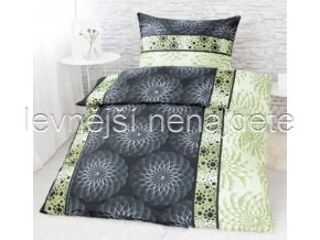 Bavlněné povlečení 2 kusy- ADINA zelená 2 x 140 x 200 2x 70 x 90