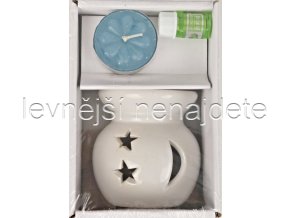 Keramická aroma lampa set bílý