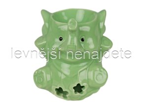 Keramická aroma lampa slon zelený