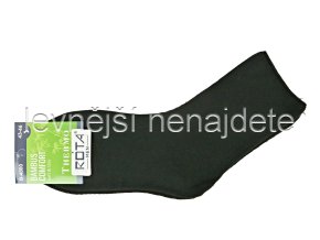 Pánské zdravotní termo bambusové ponožky černé