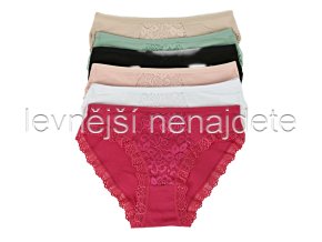 Bavlněné kalhotky s krajkou vzor 900