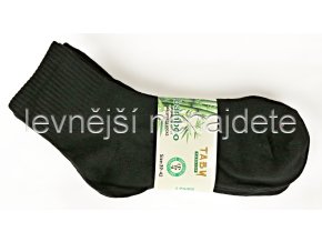 Pánské bambusové ponožky černé 3 páry
