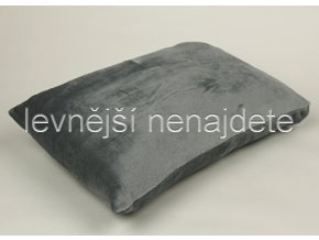 Povlak na polštář mikroplyš šedý 40 x 60