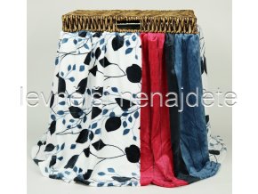 Deka mikroflanel LISTEK VÍNOVO-ŠEDÝ 200 x 220