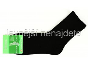Pánské bavlněné zdravotní ponožky černé