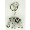 Přívěsek na klíček slon stříbrný