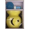 Keramická aroma lampa set žlutý