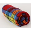 Fleecová deka kostka barevná 150 x 200