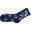 Dámské bavlněné termo ponožky květ 2 páry