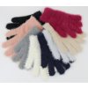 Dámské  rukavice s chloupkem barevné