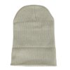 Čepice zimní pletená světle šedá