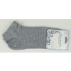 Dámské bavlněné kotníkové ponožky šedé