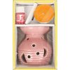 Keramická aroma lampa set starorůžový