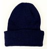 Čepice zimní pletená tmavě modrá