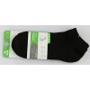 Dámské kotníkové bavlněné ponožky černé 3 páry