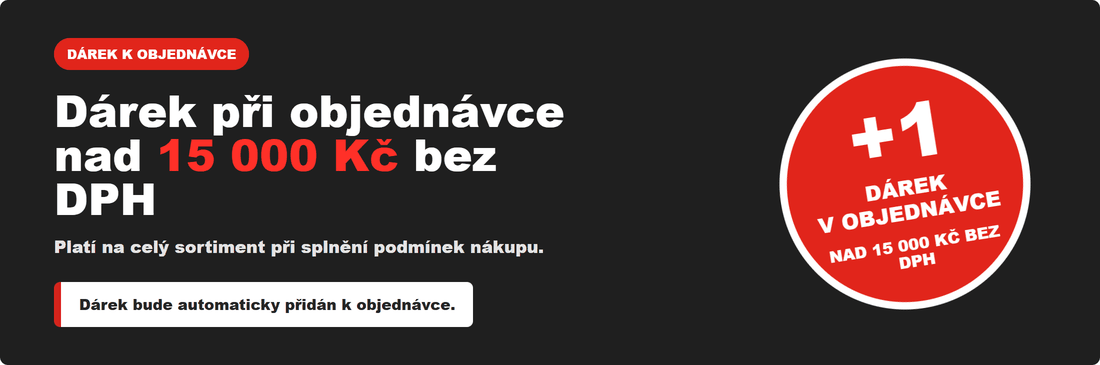 Dárek k objednávce nad 15 000 Kč bez DPH