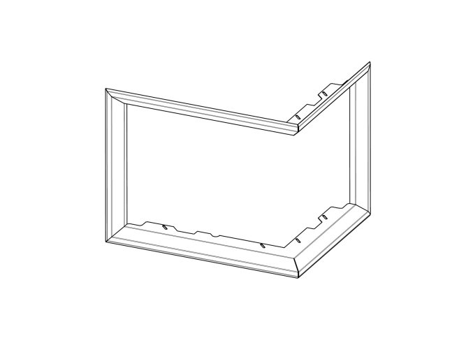 Rámek DR3SG RAM04 krycí polohluboký univerzální