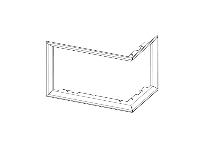 Rámek DR3SH RAM04 krycí polohluboký univerzální