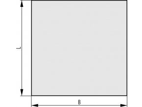 Sklo pod kamna 900x750x6 mm