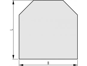 Sklo pod kamna 1000x1000x6 mm tvar D