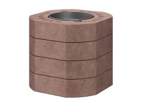 Akumulační sada horní ROMOTOP MAMMOTH 4ks,vnitřní průměr odkouření 200 mm - AKKUM KV 04FB