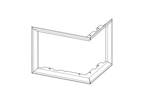 Rámek DR3SG RAM04 krycí polohluboký univerzální