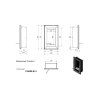 biokominek charlie 2 460x780 mm czarny