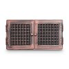 KRBOVÁ MŘÍŽKA STYLOVÁ 21X43 S ŽALUZIÍ MĚĎ PATINA