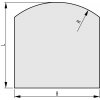 Sklo pod kamna 1000x1000x6 mm R800