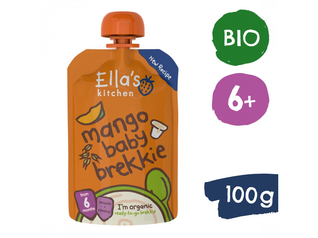 Ella's Kitchen BIO Snídaně mango a jogurt (100 g)