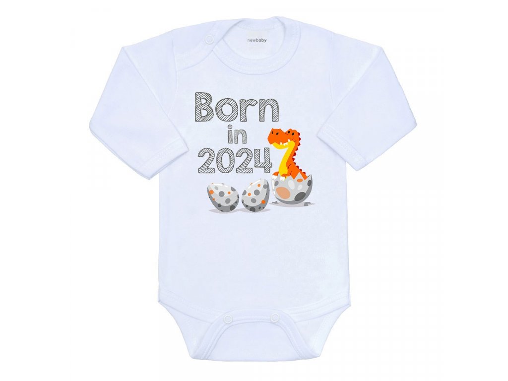 Body s potiskem New Baby Born in 2024 dinosaurus 86 (12-18m