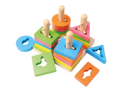 Navlékání tvarů 15cm