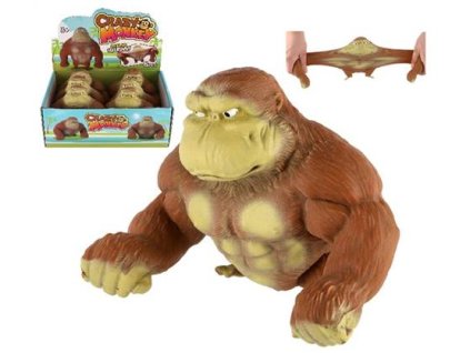 Teddies gorila super strečová Crazy Monkey hnědá 680g 15cm