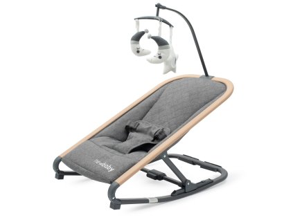 Dětské houpací lehátko Snuggle NewBaby šedé