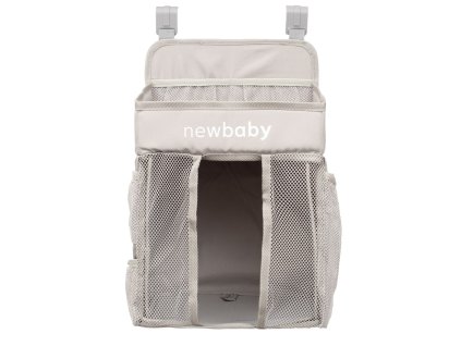 Organizér na postýlku TinyTidy New Baby šedý
