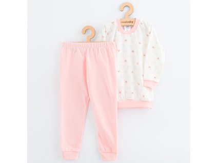 Dětské bavlněné pyžamko New Baby pink bear - vel. 116/122