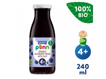 SALVEST Ponn BIO Borůvková šťáva s dužinou (240 ml)