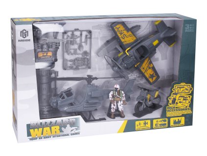Vojenský set s letadlem 21cm