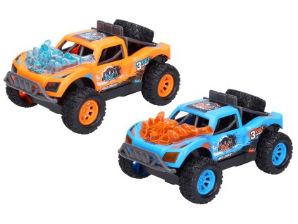 Auto terénní na setrvačník s efekty 15 cm