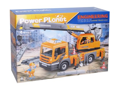 Autojeřáb s efekty stavebnice 41cm