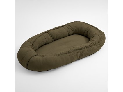 Mušelínové hnízdečko pro miminko New Baby khaki
