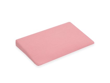 Mušelínový potah na kojenecký polštář-klín New Baby STANDARD 59x37cm pink
