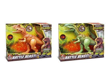 Primal Clash! Bitevní dinosaurus 21 cm