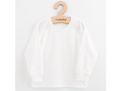 Dětské bavlněné tričko s dlouhým rukávem New Baby Kindergarten bílé - vel. 104 (3-4r)