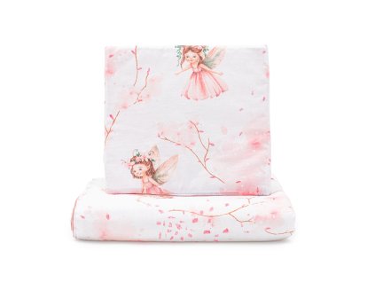 Oboustranný Set z Velvet do kočárku New Baby Víly