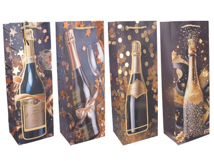 Dárková taška na láhev M 35x12x9 cm CELOROK